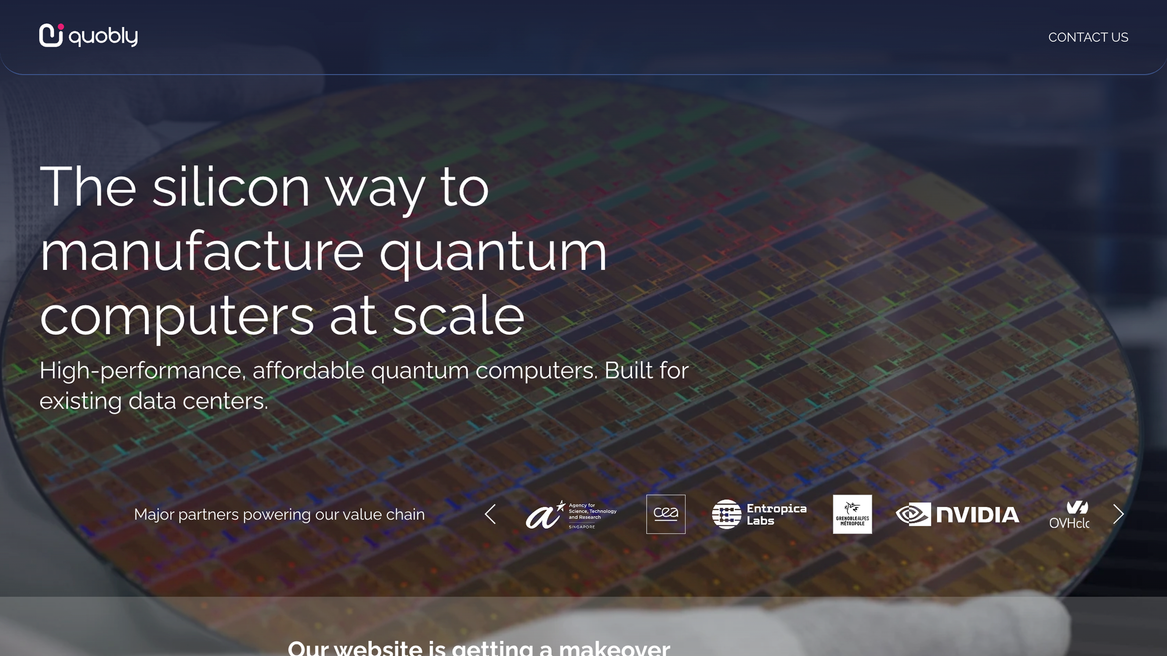 quobly website preview